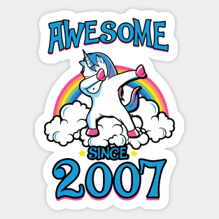 Awesome since 2007 Sticker